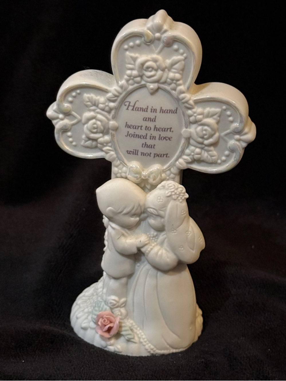 Precious Moments Wedding Couple With Cross